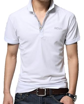 【クリックで詳細表示】(レアノリ)Leonori 半袖 オシャレ 重ね着風 無地 ドライ スポーツ ゴルフ ポロシャツ メンズ