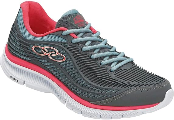 tenis olympikus feminino cinza com rosa
