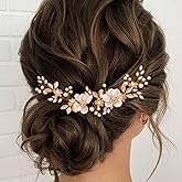 EARENT Gold Hair Accessories Gold Bridal Hair Piece Wedding Hair Vine for Women