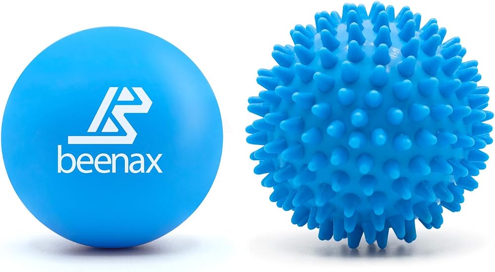 Beenax Lacrosse & Spiky Massage Ball Set for Muscle Relief & Relaxation
