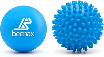 Beenax Lacrosse & Spiky Massage Ball Set for Muscle Relief & Relaxation