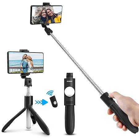 ELEGIANT Selfie Stick, Bluetooth Selfiestick Stativ 3 in 1 Selfie-Stange Selfie Stab mit Bluetooth-Fernauslöser Tripod Dreifu