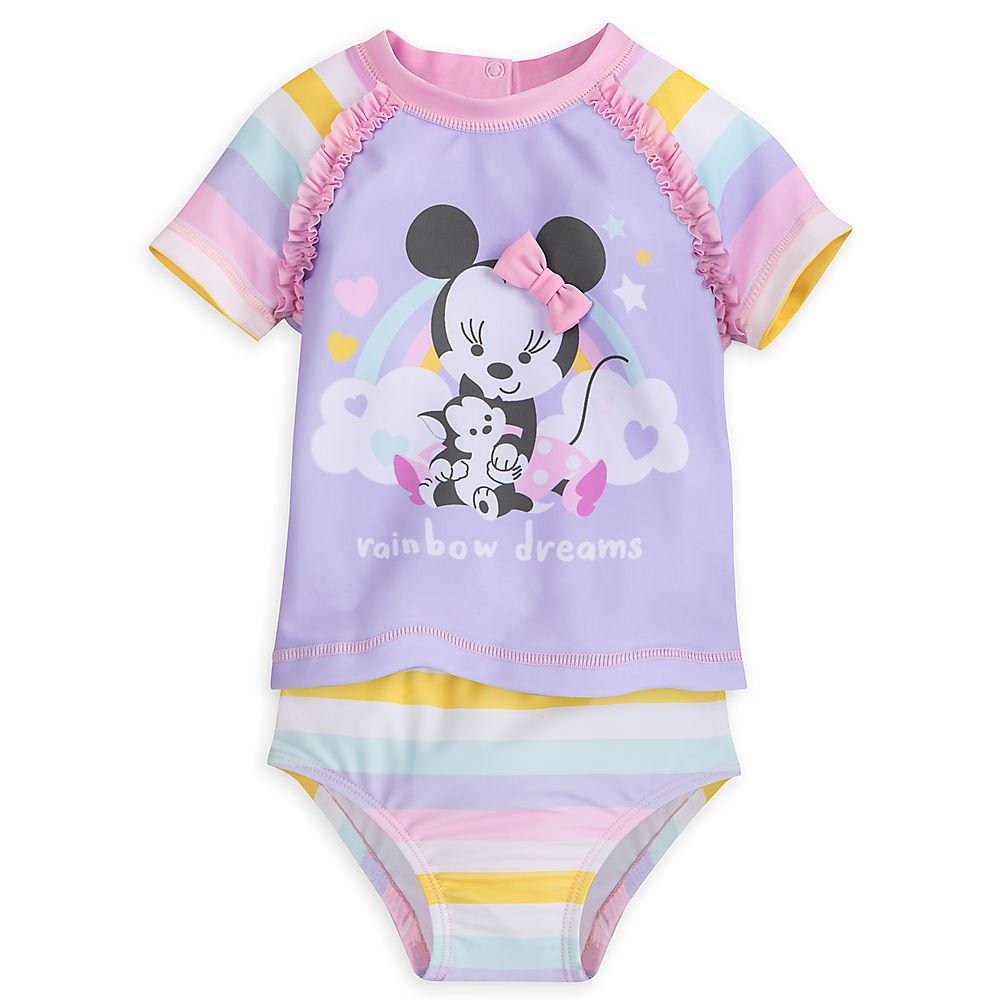 minnie mouse rash guard swimsuit