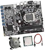 KVSERT 2X B75 BTC Mining Motherboard LGA1155 DDR3 12x PCIE G530/G630 CPU Fan view 8