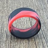 Tank Bands 21mm Silicone Tank Band Ring Bumper 21 COLORS AVAILABLE (4-PACK (Red/Black))