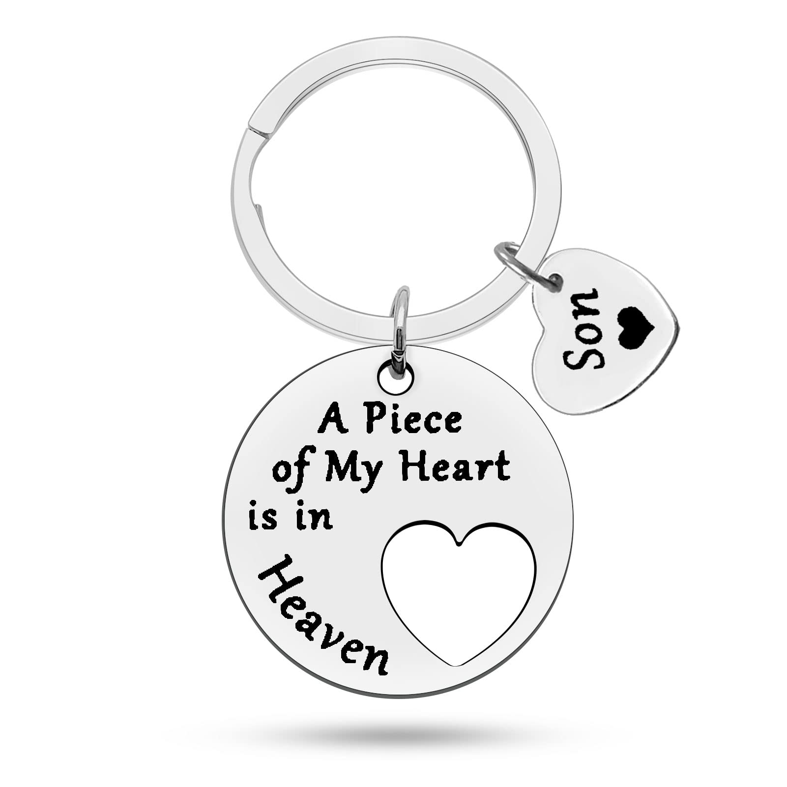 Heigebi Son Memorial Gifts Loss Memorial Keychain Sympathy Presents for Loss of Loved 1 Miscarriage Remembrance Keychain for Parents Bereavement Infant Loss Presents for Father Mum Keyring