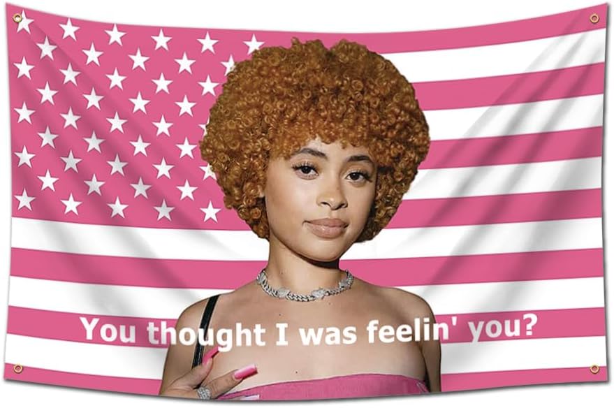 Tapestries - Rapper spice Banner 3x5Feet Funny Tapestry College Dorm Flag For Room Man Cave Frat Wall Outdoor Decor Flag With 4 Brass Grommets Room Decor,Outdoor,Gift