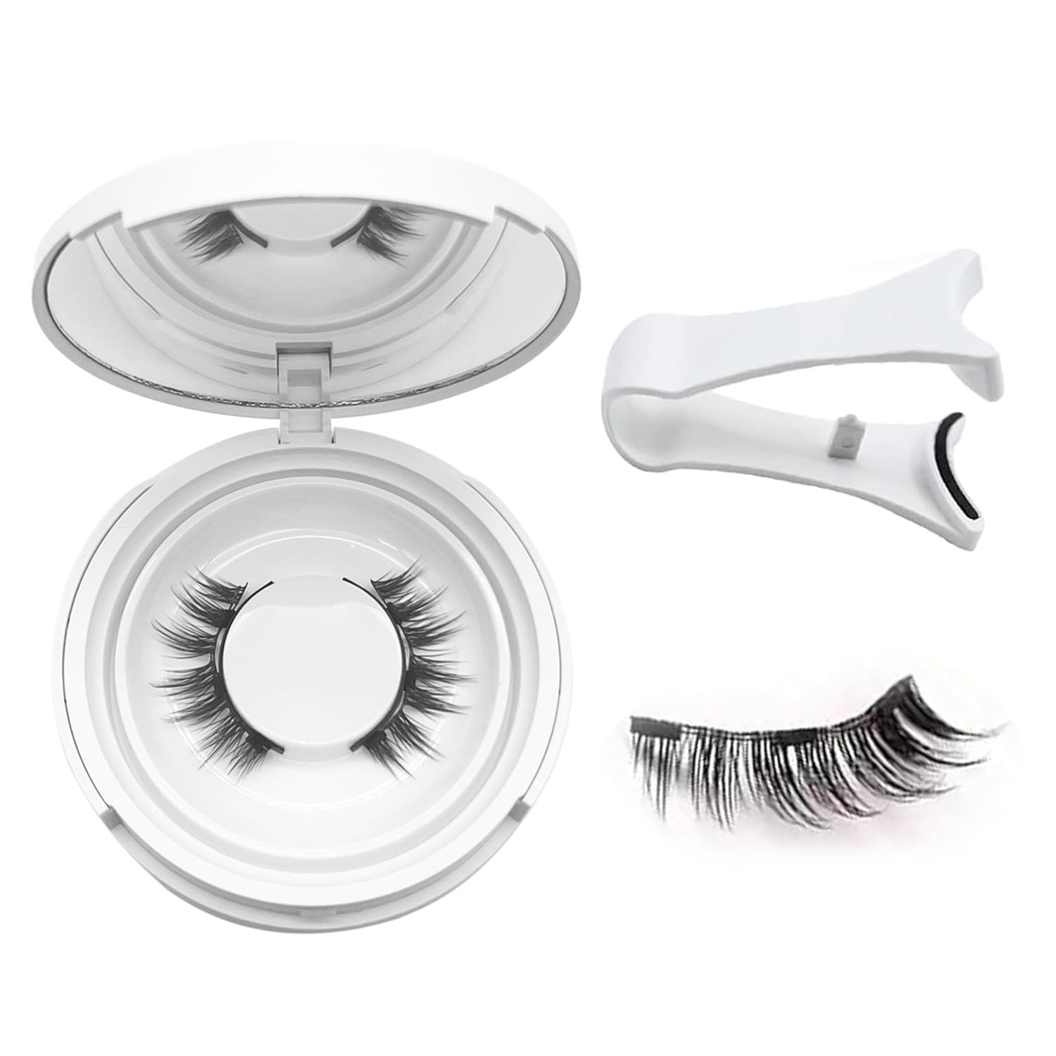 Photo 1 of Ealra Craft Magnetic Eyelashes with Applicator,Reusable Magnetic Eyelashes Natural Look,Easy to Wear and Remove Reusable Soft Lashes kit No Glue Needed(Simple)