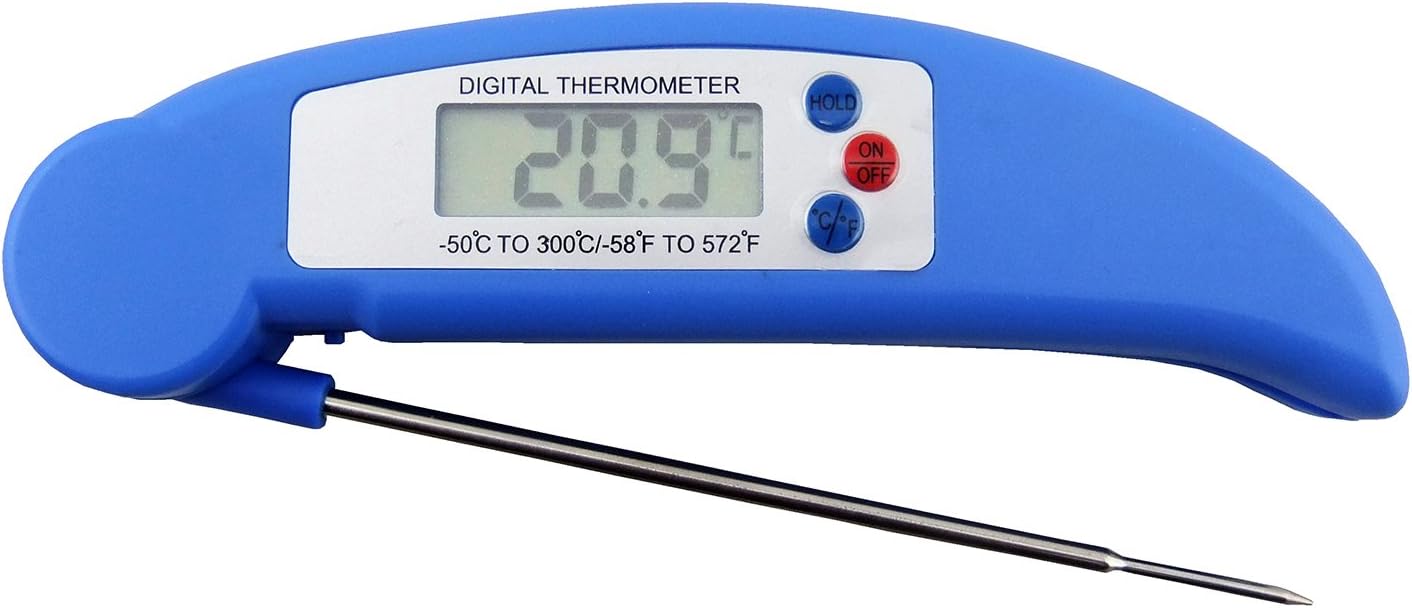 Simply Kitchen Instant Read Thermometer for Cooking, Grilling, and BBQ. Digital Display Quickly and Accurately Gives You The Internal Temperature of Your Favorite Meats! Water Resistant, Easy To Store. Never Settle For Less Than Perfection!