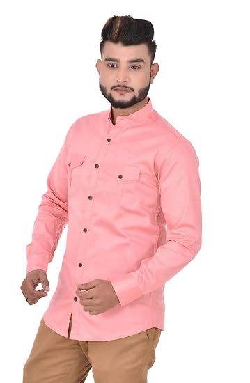 branded style double pocket solid denim shirts for men pack of 3