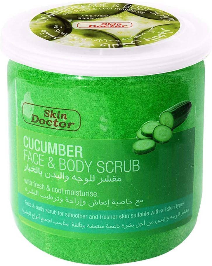 Skin Doctor Face and Body Scrub Cucumber 500 ml price in UAE Amazon