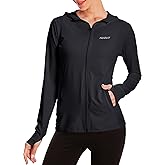Women's UPF 50+ Sun Protection UV Jacket - Zip Up Hoodie Long Sleeve Hiking Fishing SPF Performance Shirt with Thumbhole