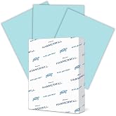 Hammermill Colored Paper, 20 lb Blue Printer Paper, 8.5 x 11 - Made in the USA, Pastel Paper, 103309R - 1 Ream (500 Sheets)
