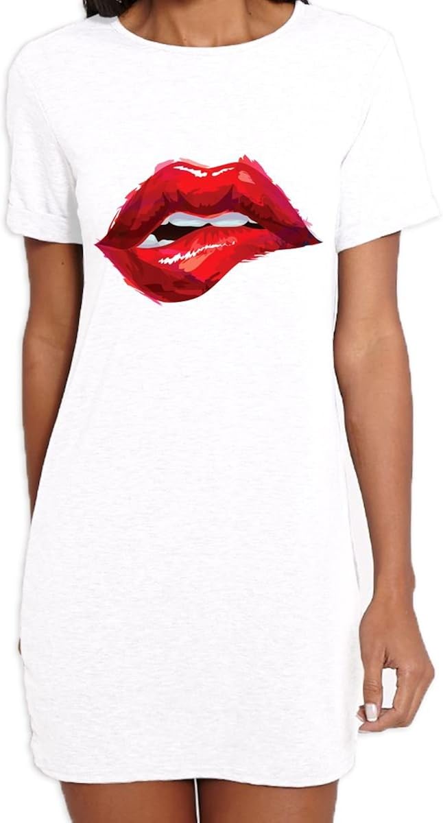 t shirt dress with lips