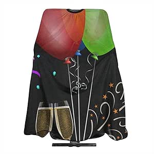 Sherly Yard Globo Licor Gafas Regalo Peluquería Capa Vestido de Corte