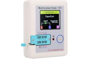 Multi Function Tester,3.5 inch Colorful Display Pocketable TFT Backlight Transistor TC1 Tester for NPN and PNP Transistors,Ca