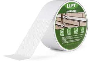LLPT Grip Tape 2" x 16.5 Ft Clear Heavy Duty Anti Slip Tape for House Stairs Ladders Waterproof Indoor Non Slip Traction Strips for Bathroom Floor Steps Staircase Tread (ASC250PEVA)