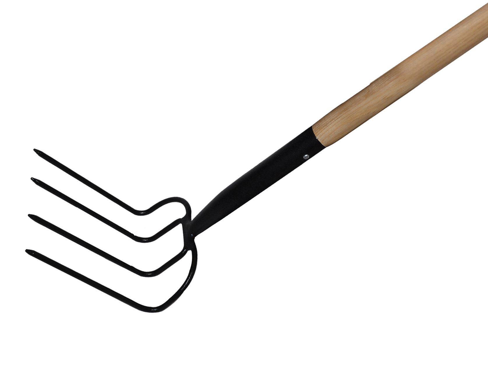 Faithfull FAIMANDRAG Manure Drag Solid Socket 4 Prong - 175cm (72in) Handle