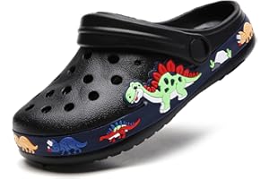 Meidiastra Kids Boys Girls Cartoon Clogs Slippers Toddler Slip On Lightweight Beach Pool Sandals