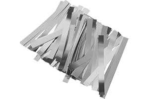 A ABSOPRO Car Nickel Plated Tape Plate 0.2x8x100mm for 18650 Battery Lithium Battery Pack Welding Silver Tone (Set of 100)