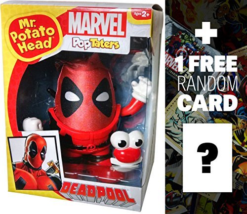 Deadpool Mr. Potato Head: Marvel Universe x Pop Taters Figure + 1 FREE Official Marvel Trading Card Bundle