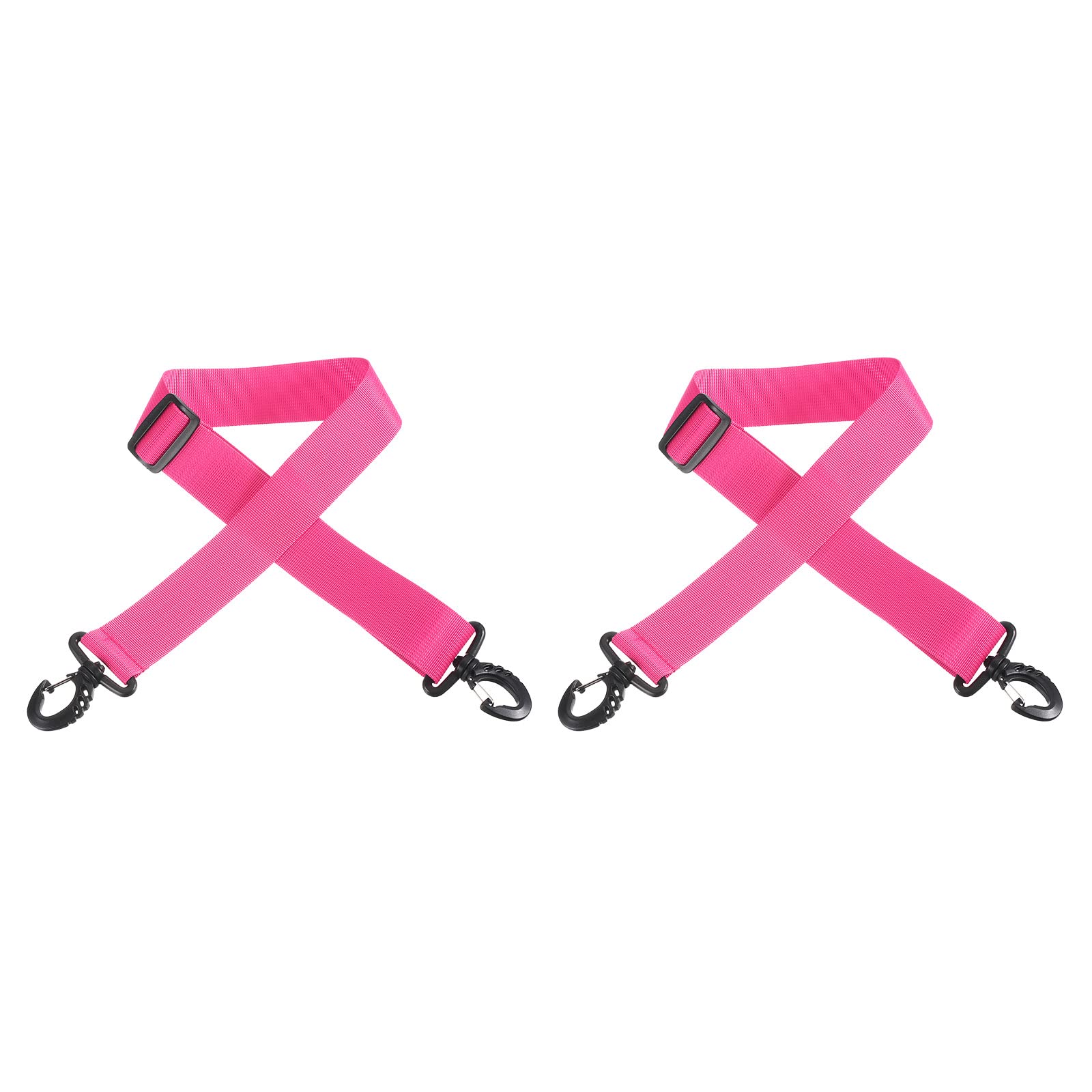 PATIKIL 100cmx3.8cm Ski Boot Carrier Strap, 2 Pack Snowboard Boots Adjustable Carrying Strap for Ski Boots, Roller Skates, Carrying Boards, Yoga Mats, Bright Pink