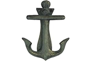 Handcrafted Nautical Decor Antique Bronze Cast Iron Decorative Anchor Door Knocker 6" - Antique Anchor - N