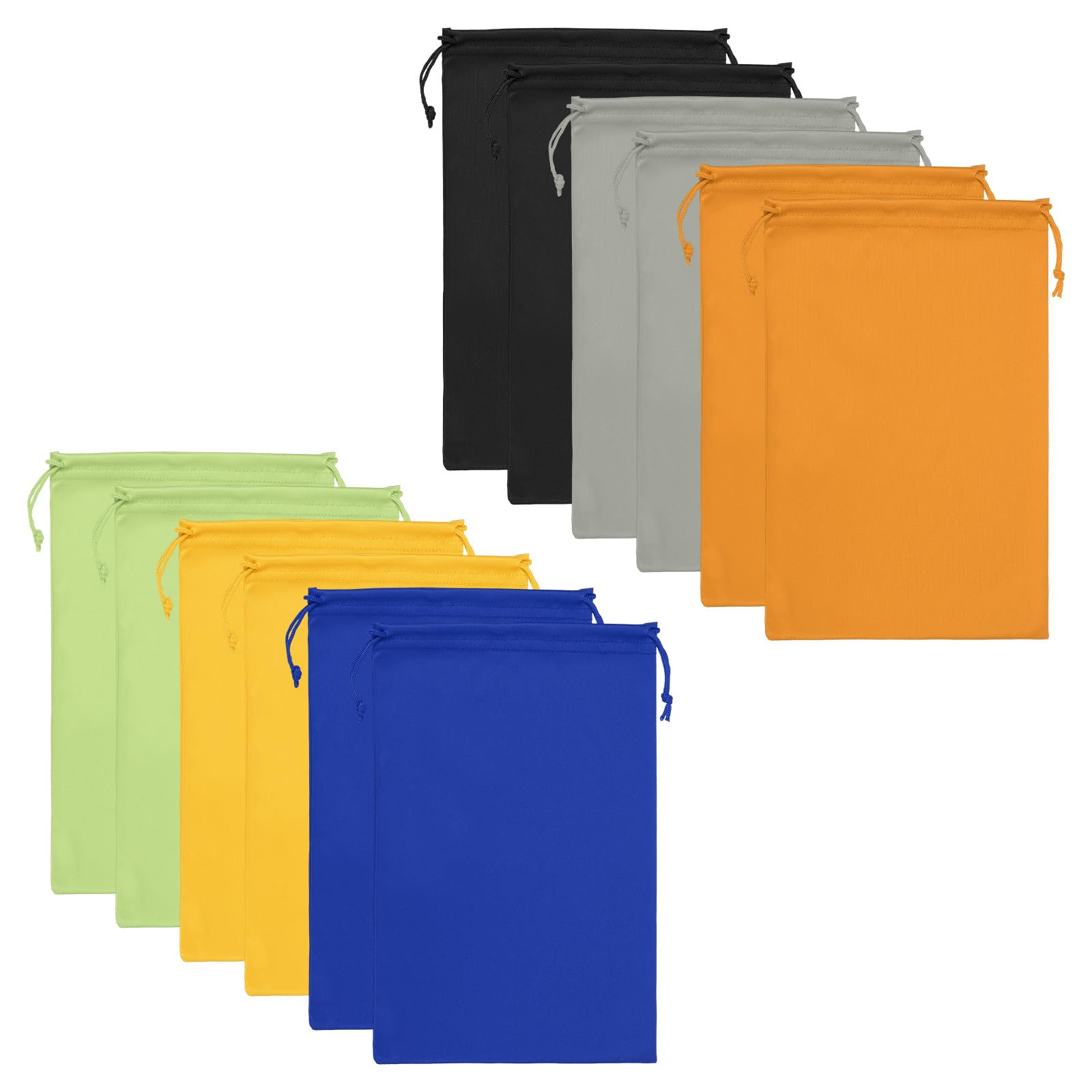 PATIKIL Ski Goggle Bag, 12 Pack Microfiber Snow Goggles Protective Storage Case Sleeve Drawstring Pouch for Camera Lenses, Sunglasses, Eyeglasses, 6 Colors