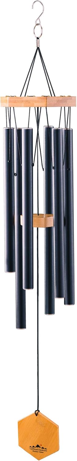 WIND CHIMES FOR PEOPLE WHO LIKE THEIR NEIGHBORS, Soothing Melodic Tones & Solidly Constructed Bamboo/Aluminum Chime, Great as a Quality Gift or to keep for Your own Patio, Porch, Garden, or Backyard. : Garden & Outdoor