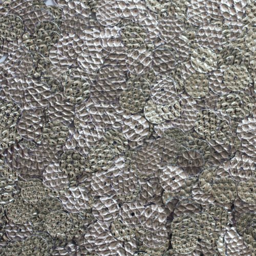 8mm Flat Round SEQUIN PAILLETTES ~ SILVER Metallic Snakeskin Lizard Effect Embossed ~ Loose sequins for embroidery, bridal, applique, arts, crafts, and embellishment. Made in USA.