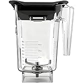 For Blendtec Wildside+ Jar Replacement Pitcher Cup Compatible with Classic/Designer/Professional/Commercial Series Container-36 oz Blending Capacity, 2-year full warranty (Transparent)