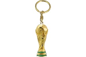 Wagon International Official FIFA World Cup 2026 Edition - 1.7 inch 3D Rotating FIFA Trophy Keychain - Collector’s Edition Item - Premium Zinc Alloy & Acrylic; Perfect for Keys, Gym Bags & Backpacks