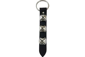Westman Works Sleigh Bells for Door Dog Training Accessory Brass Bell and Dark Leather Strap Made in The USA