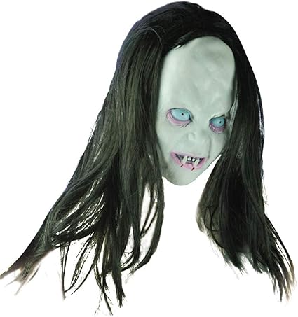 Amazon Com Euone Halloween Horror Long Hair Witch Mask Woman