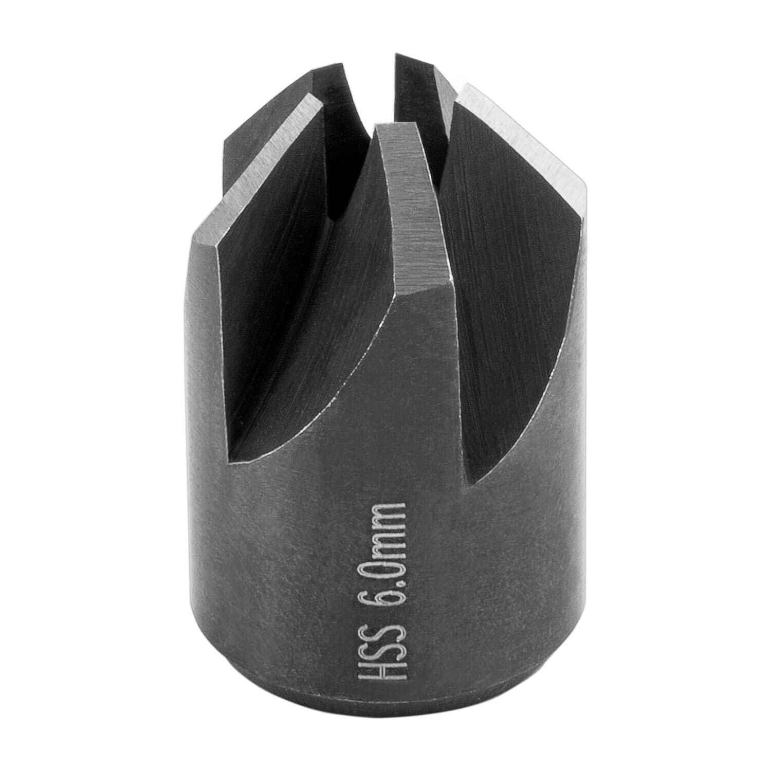 ENT 50506 Push-on countersink HSS, diameter (d) 6 mm, D 15 mm, E 90°, GL 25 mm, Right