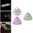 TABTAG Beat Picks - LED Guitar Picks for Ukulele & Guitar, Enhanced Stage Performance (3PCS Mix, White, Green, Purple)