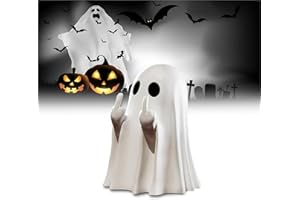 Halloween Decorations Ghost Figurine - 3 in Ghost Statue, Halloween Ghost Figurines for Home, Office, Desk Decor, Cute Decor 