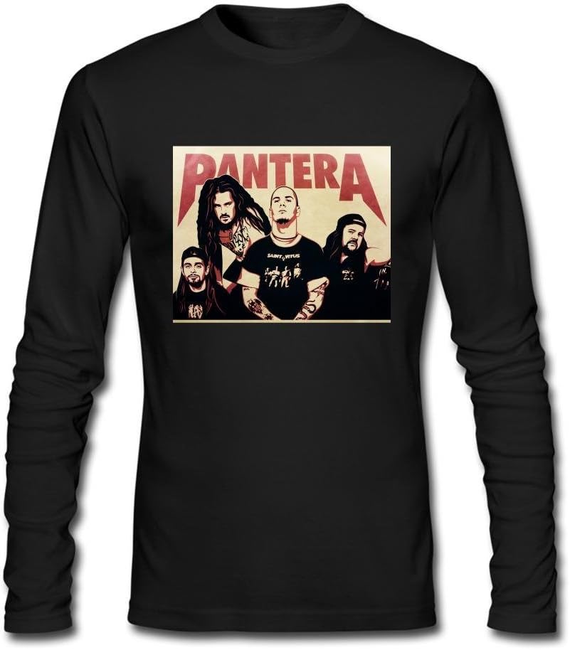 FIVE Miumine Men's Pantera Heavy Metal Music Long Sleeve T-Shirt