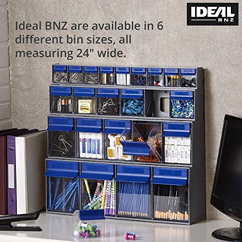 Ideal BNZ Tilt Bins, Plastic Pull Out Storage Bins, Stackable Organizer
