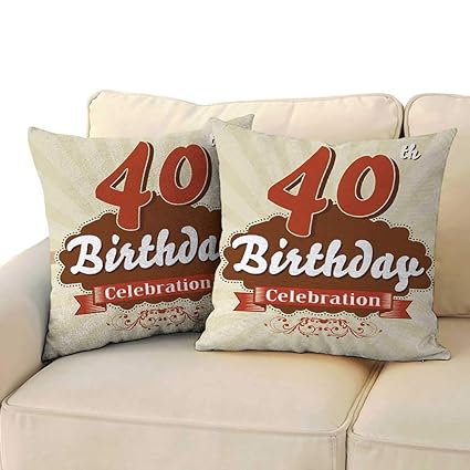 Amazon Com Ediyuneth Home Sofa Cushion Cover Pillowcase Gift 40th