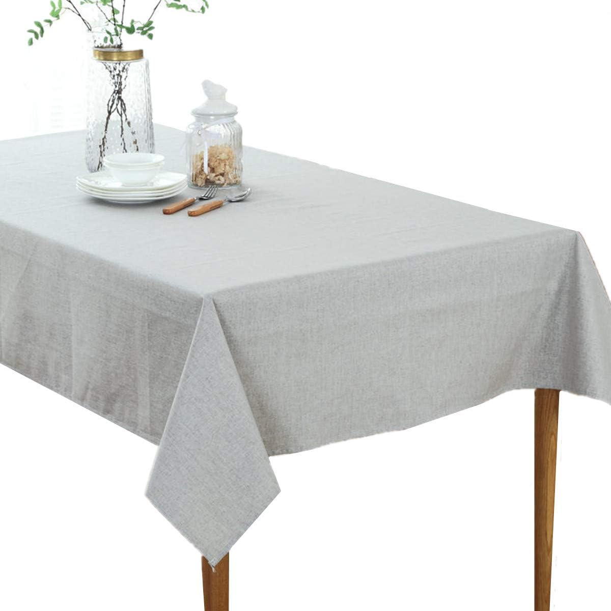 Best solid color rectangular table cloth