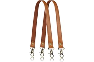 A ALLZEDREAM Allzedream Genuine Leather Purse Strap Sewing Canvas Replacement Handbag Shoulder Bag 2 Pcs