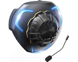 Motorcycle Helmet Bluetooth Headset Bone Conduction Motorcycle Headset for Helmet, Super Bass IP68Waterproof Bluetooth Helmet