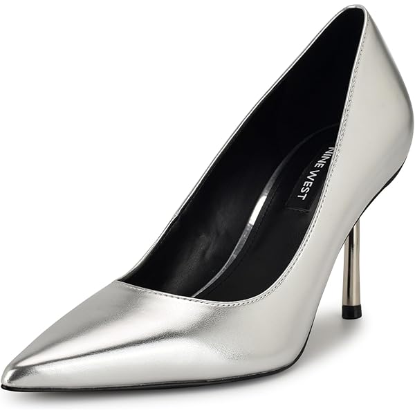 Amazon.com | Nine West Women's HIZZIA Pump, Silver Glitter