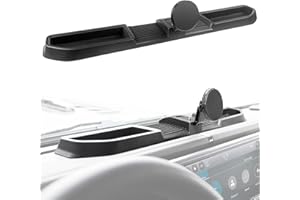 Utiiy Magnetic Phone Mount Holder Fit for 2024+ Jeep Wrangler JL JLU&Gladiator JT Car Dashboard Multi-Mount Phone Holder Dash Tray for 2024 2025 Jeep JL/JT Accessories(2024+ 4X4, Not for 4XE)