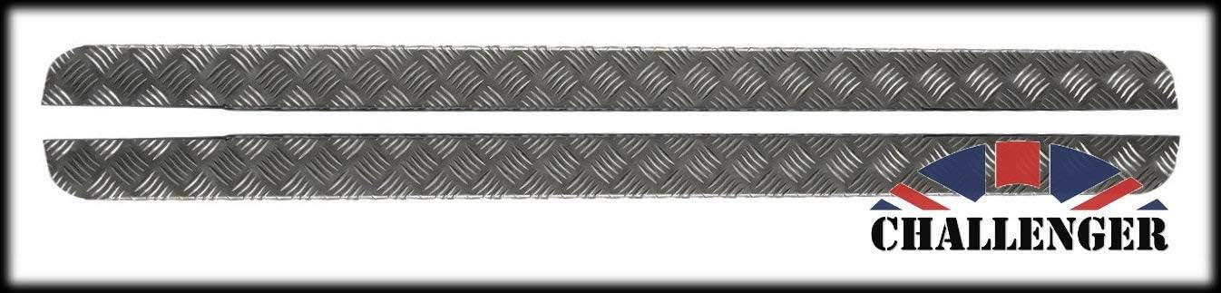 M12 Sill Protectors - 3mm Chequer Plate â‚¬â€œ Natural - Defender 110 - CHALLENGER
