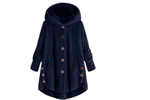 Lxitoler Winter Jackets Women Sherpa Lined Jacket Maternity Winter Coat Plus Size Hooded Sweater Oversized Hoodie