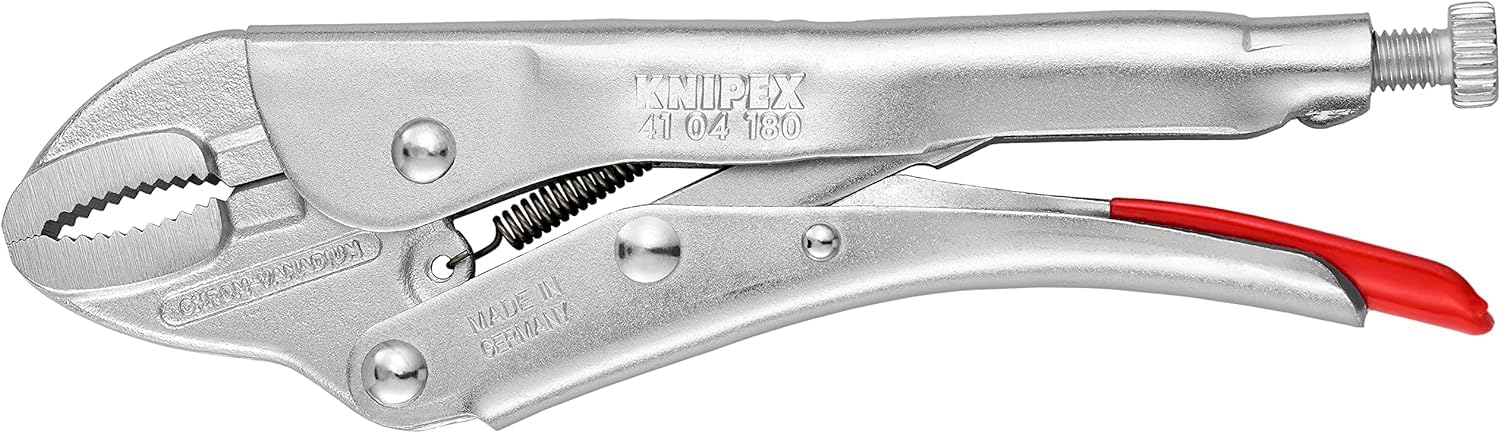 KNIPEX Grip Pliers Galvanized 180 mm, 41 04 180