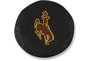 Holland Bar Stool Co. Wyoming Cowboys Black Exact Fit Tire Cover