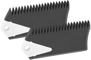 SPYMINNPOO 2PCS / Set Wax Comb for Surfboard, PVC Surf Board Wax Comb Scraper and Remover Cleaner Tool Accessory for Surfing 